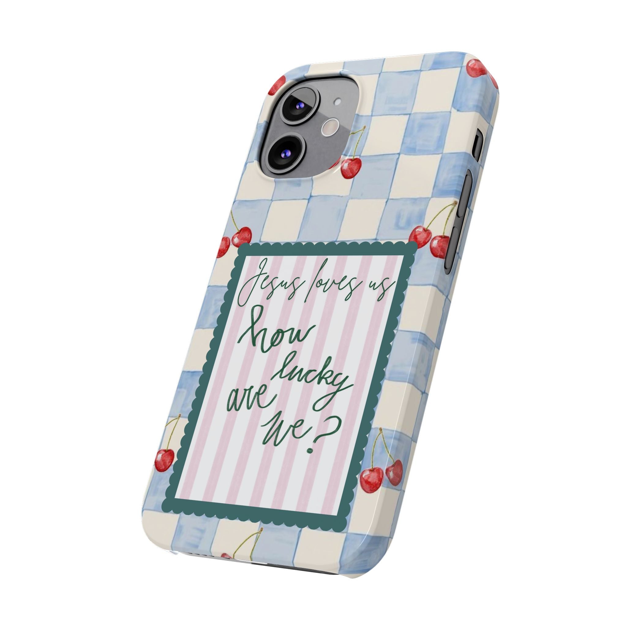 Jesus Loves Us iPhone Case