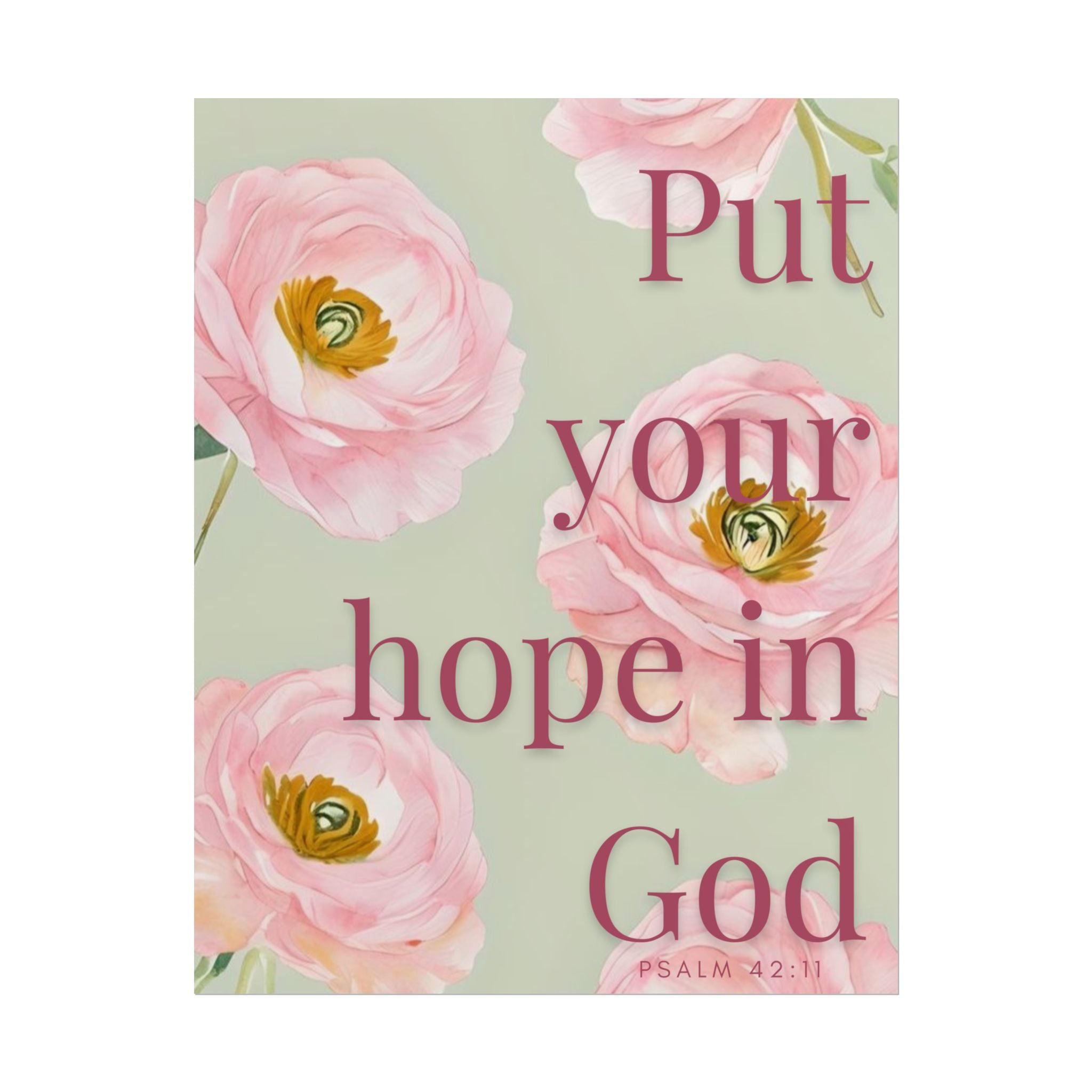 Put Your Hope In God Unframed Poster