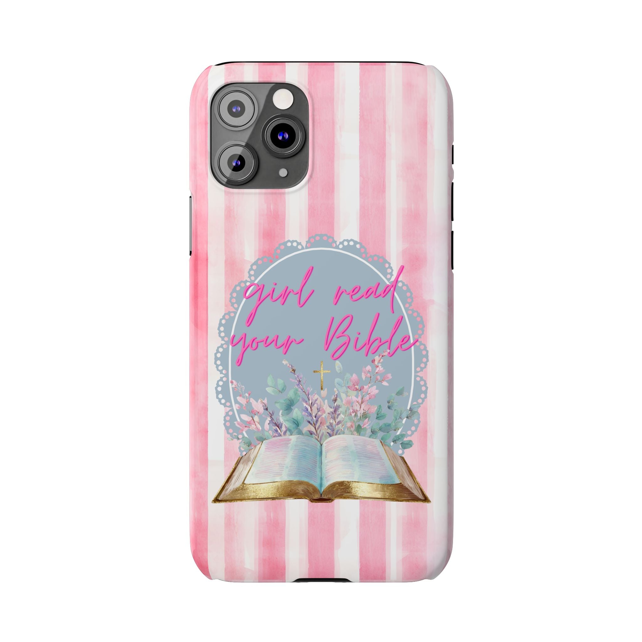 Girl Read Your Bible iPhone Case