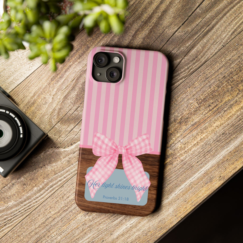 Her Light Shines Bright iPhone Case