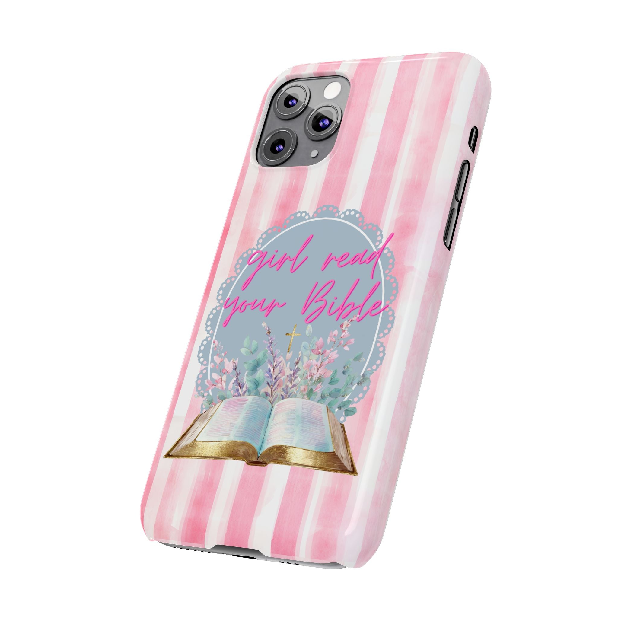 Girl Read Your Bible iPhone Case