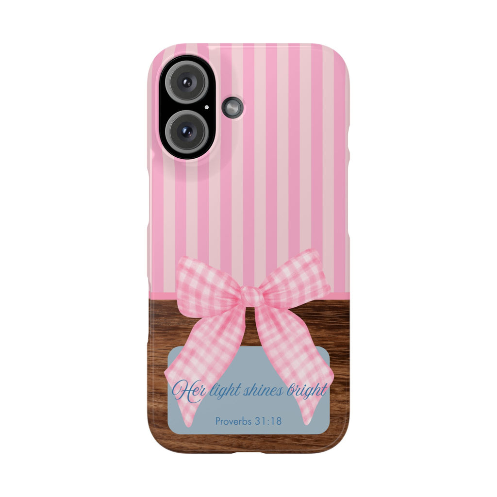 Her Light Shines Bright iPhone Case