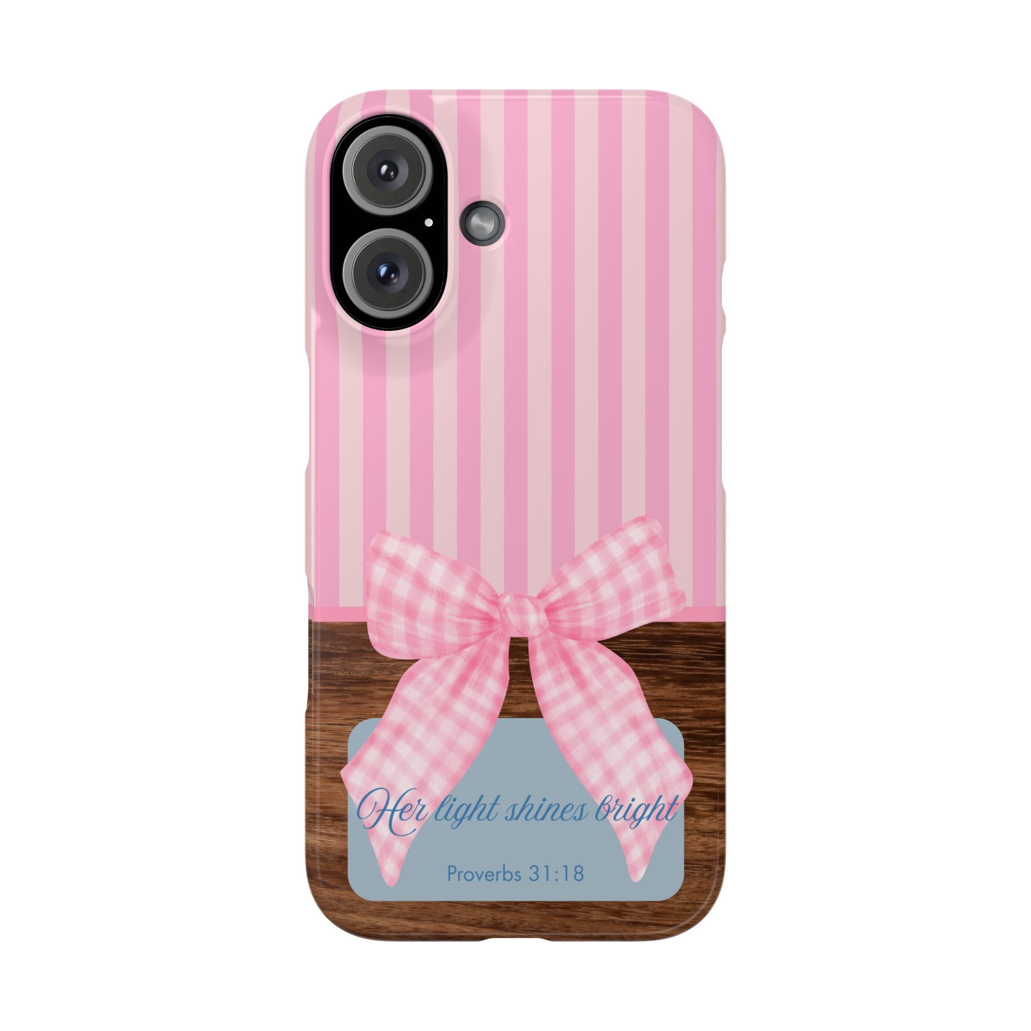 Her Light Shines Bright iPhone Case