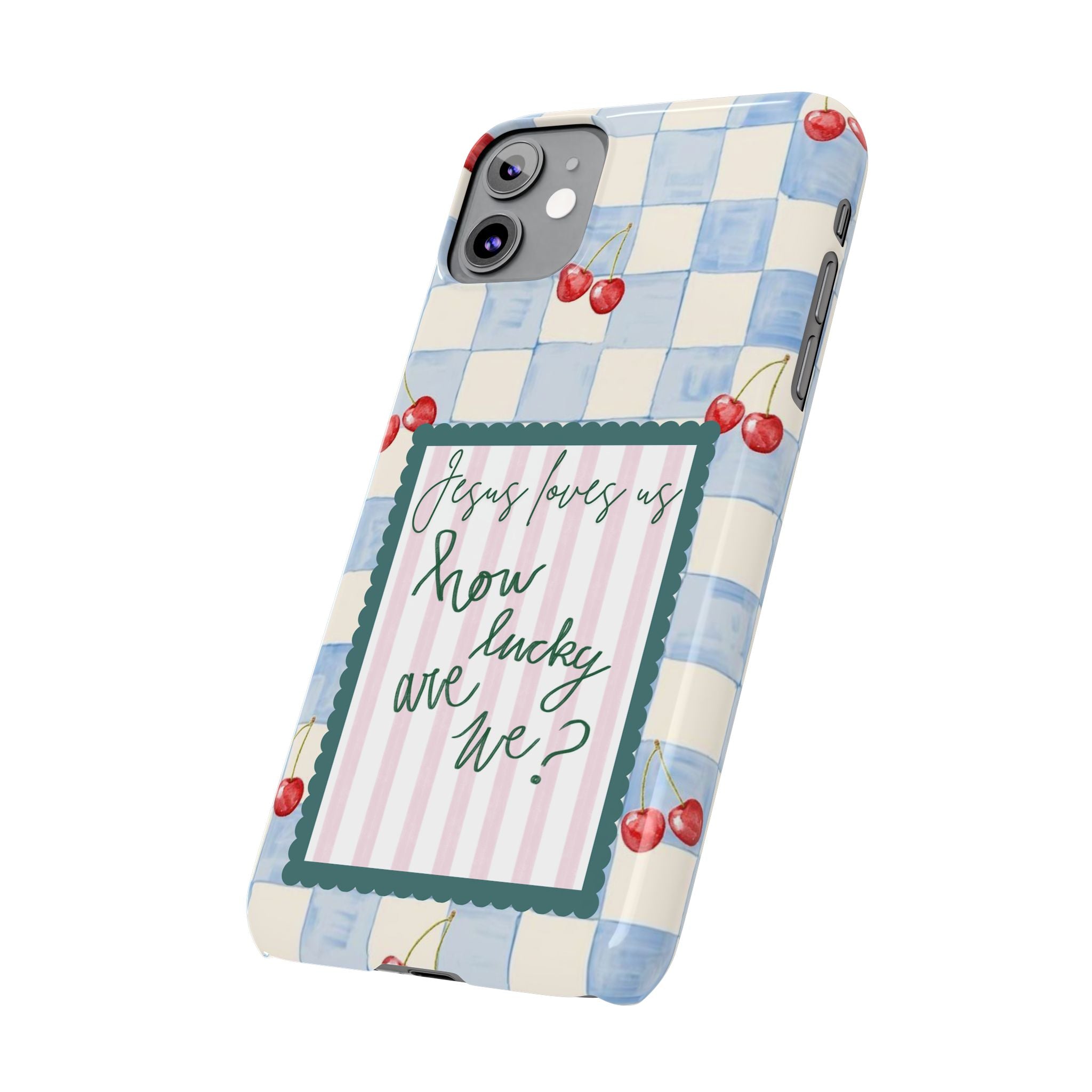 Jesus Loves Us iPhone Case