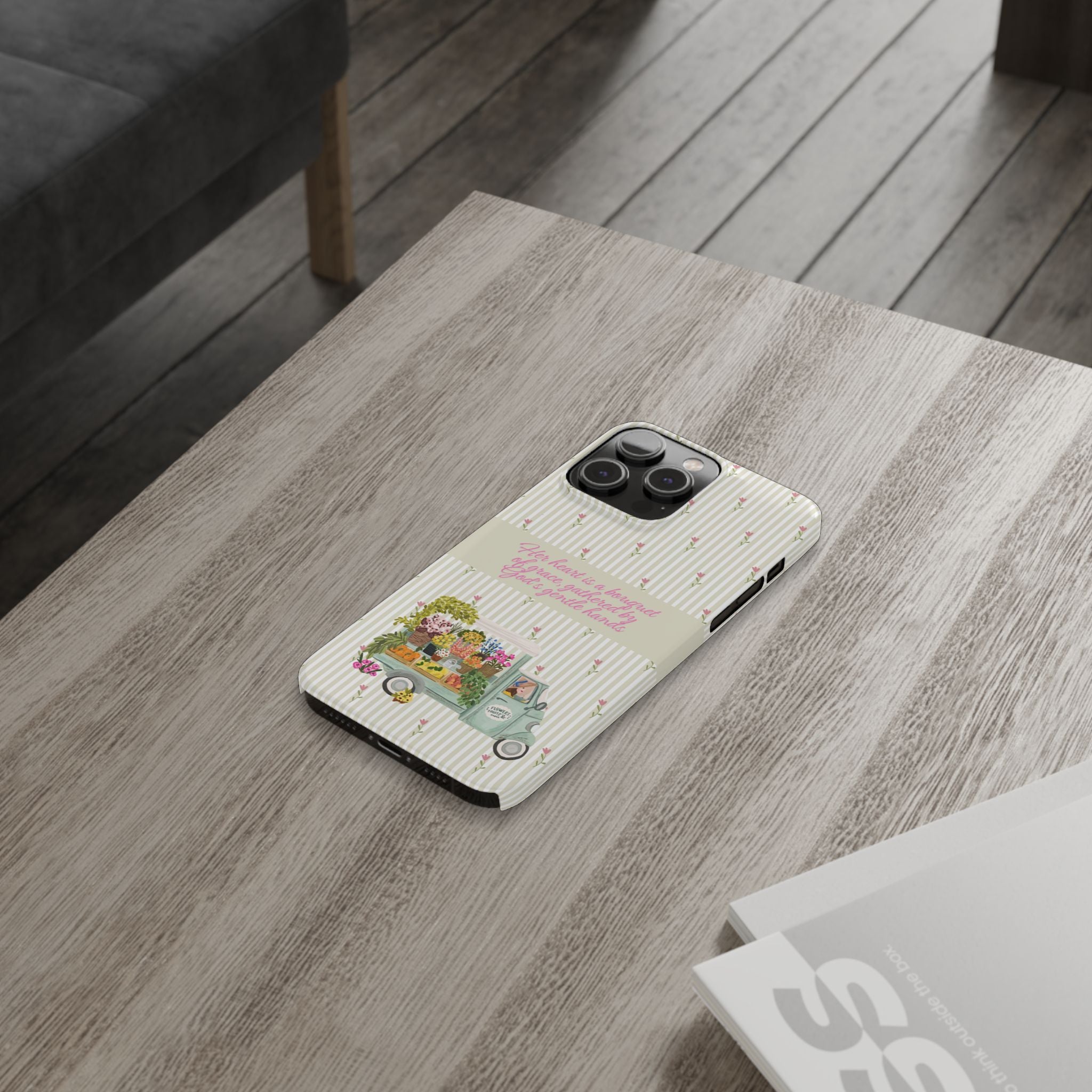 Her Heart Is A Bouquet Of Grace iPhone Case