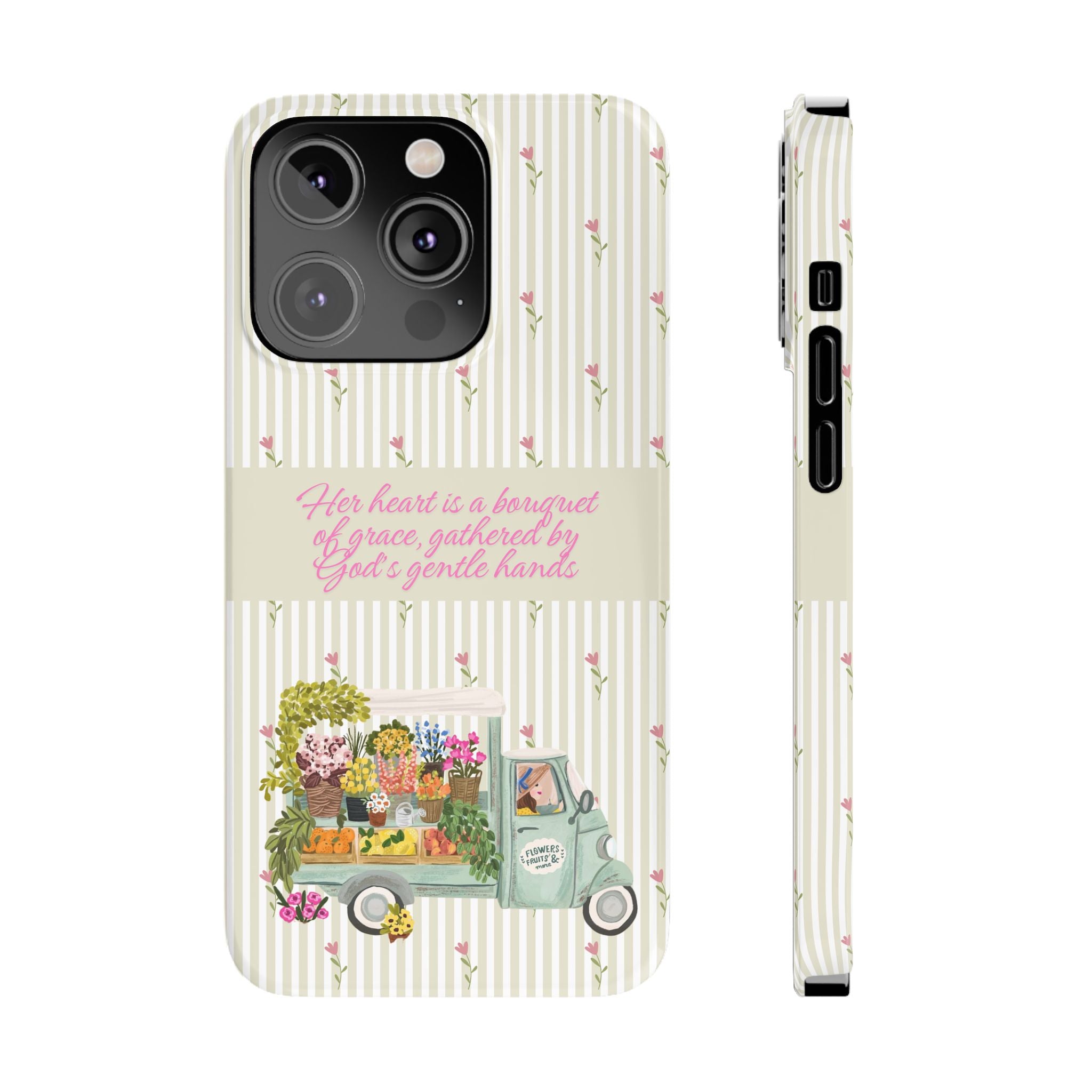 Her Heart Is A Bouquet Of Grace iPhone Case