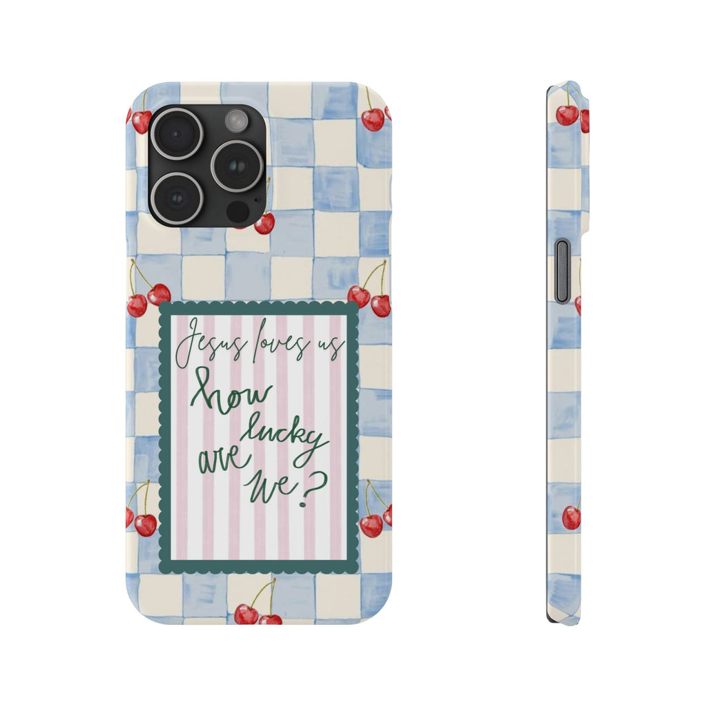 Jesus Loves Us iPhone Case