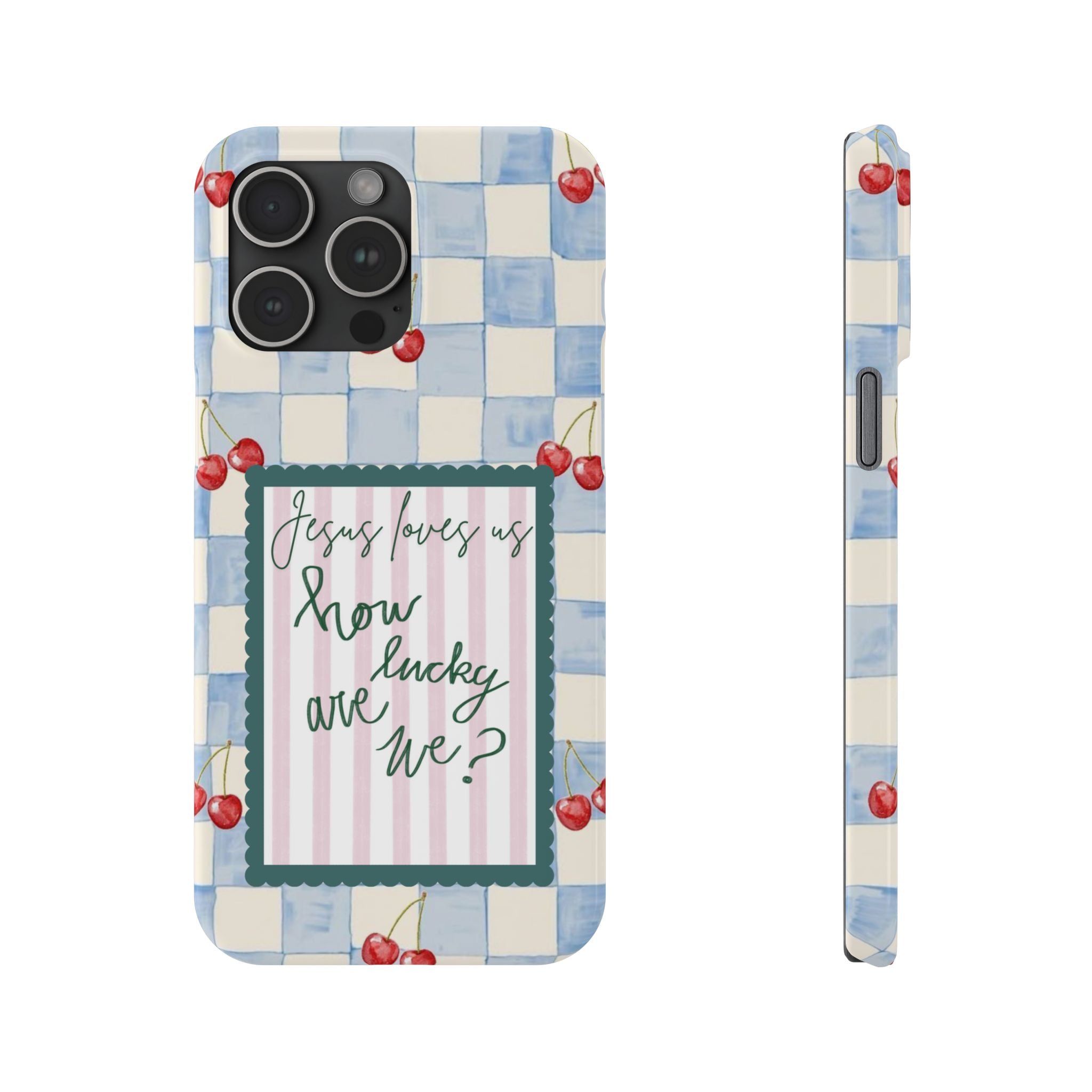 Jesus Loves Us iPhone Case