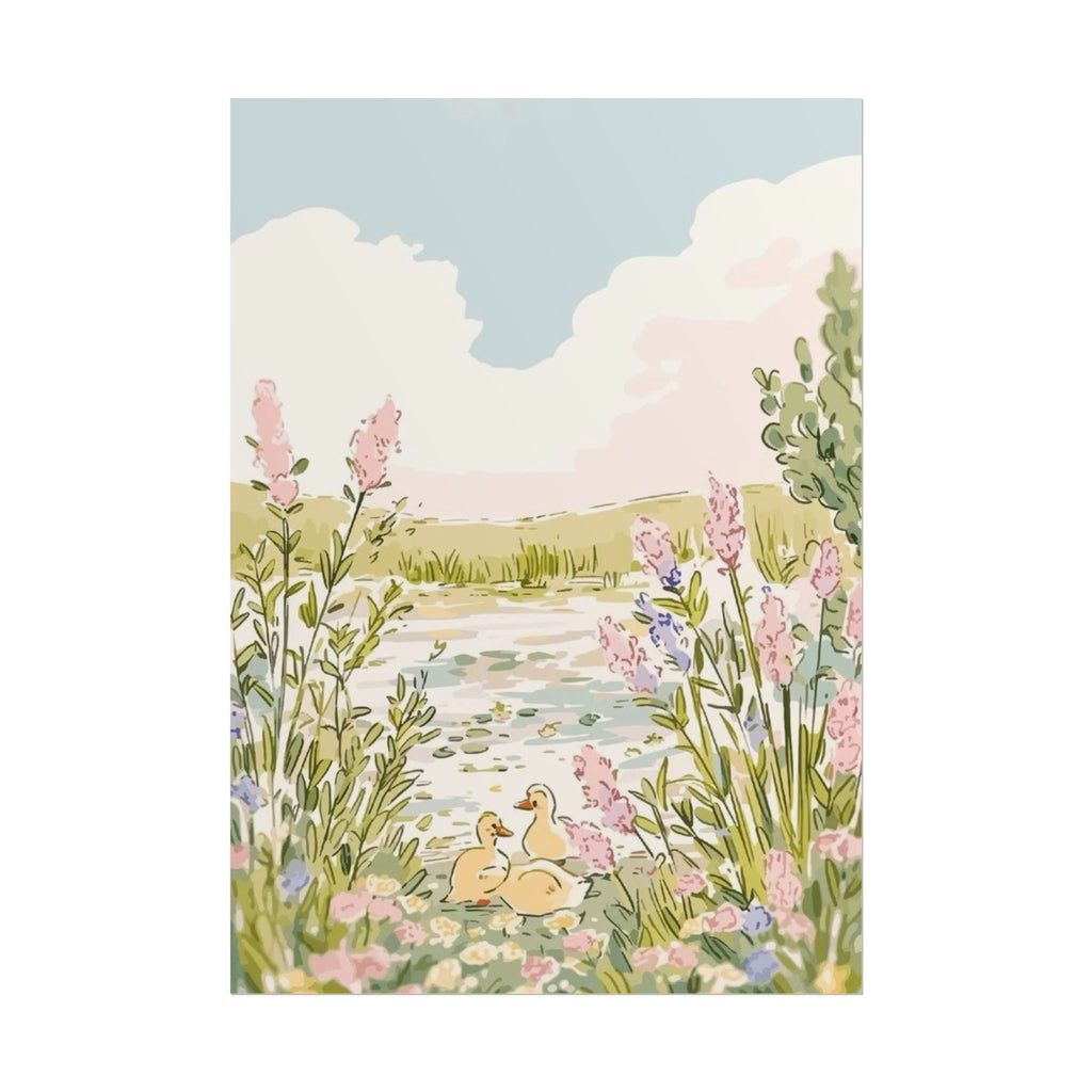 Drawn Springtime Unframed Poster